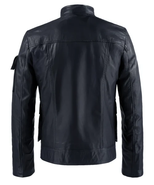 Men's blue leather jacket from Star Wars The Empire Strikes Back worn by Han Solo.